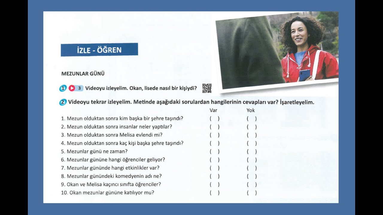 Yeni İstanbul A2: Ünite 2 Video 3