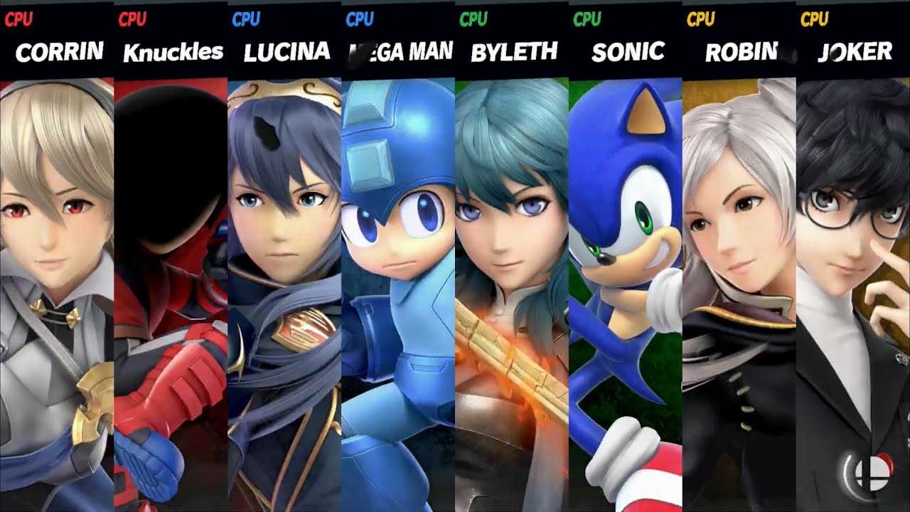 Super Smash Bros. Ultimate - Fire Emblem X Third Parties (Team Up!, Females)