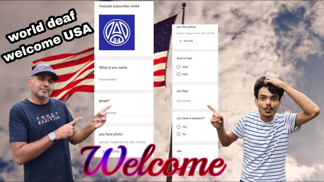 People deaf welcome USA 🇺🇸 😱😳