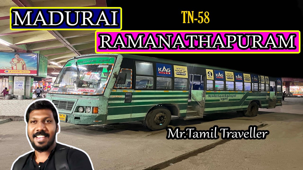 🚌Madurai To Ramanathapuram🚌TNSTC 💝Cabin Ride 💝😎 Mr. Tamil Traveller - 37