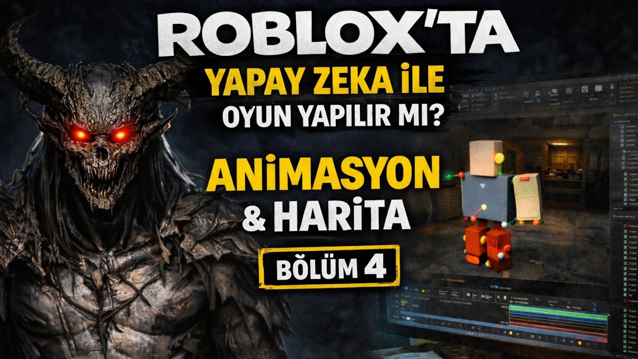 ROBLOX’TA YAPAY ZEKA İLE OYUN YAPIYORUM! | ANİMASYON & HARİTA (BÖLÜM 4)