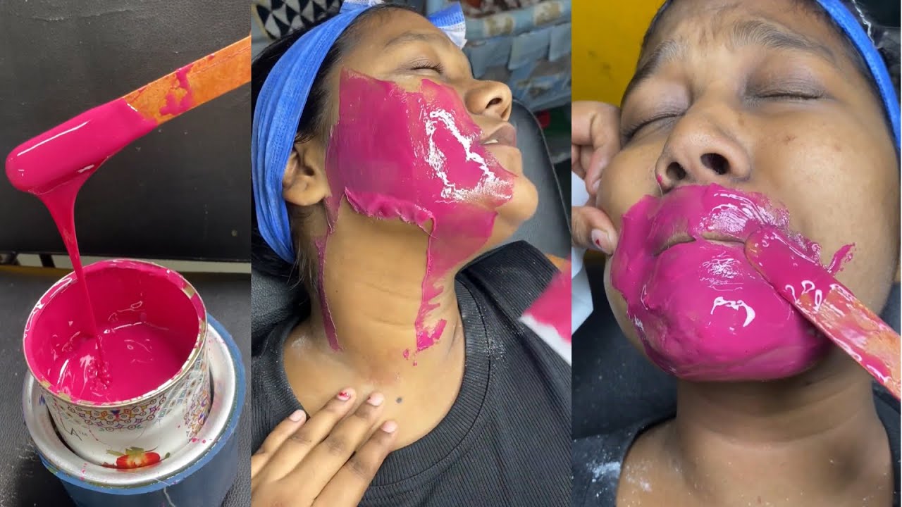 Face wax by cream wax | facial hair removal 
