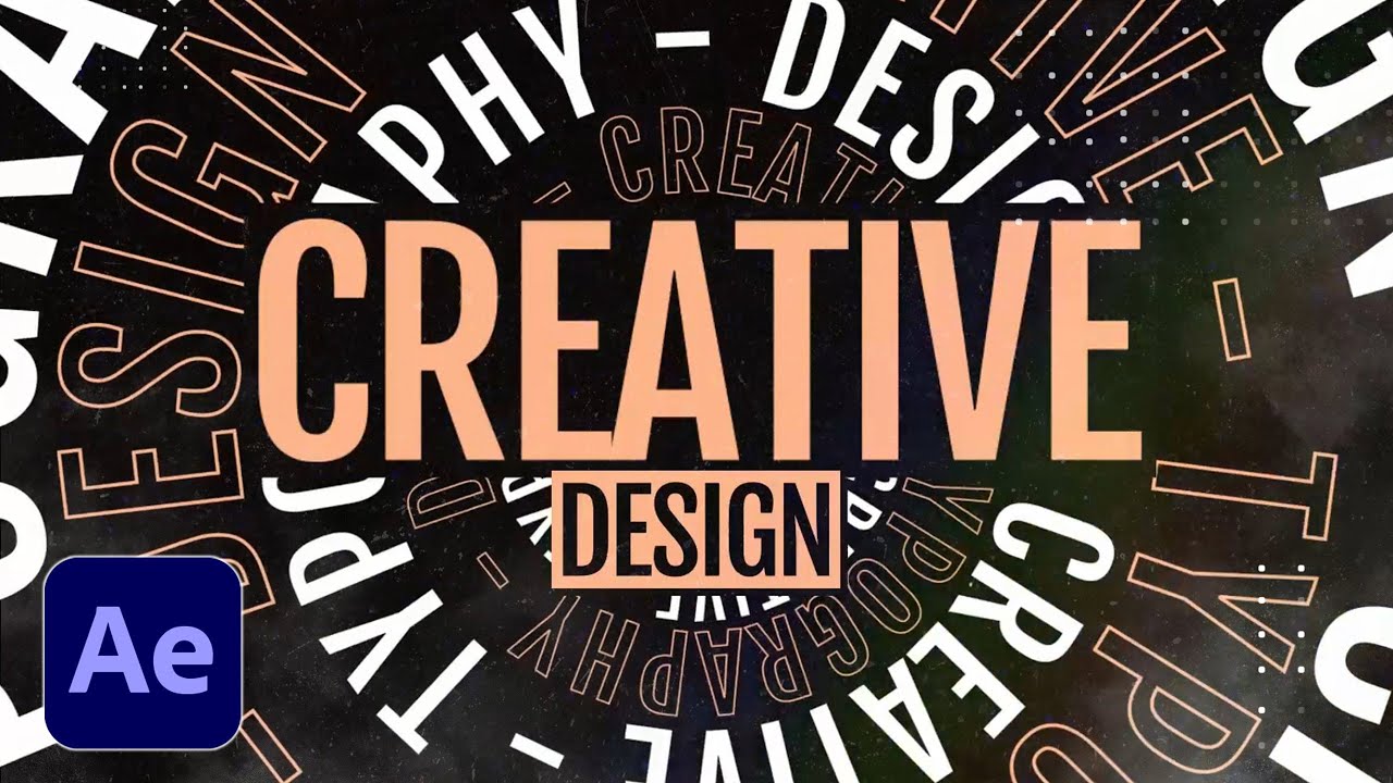 Circular Text Typography Animation | After Effects Tutorial