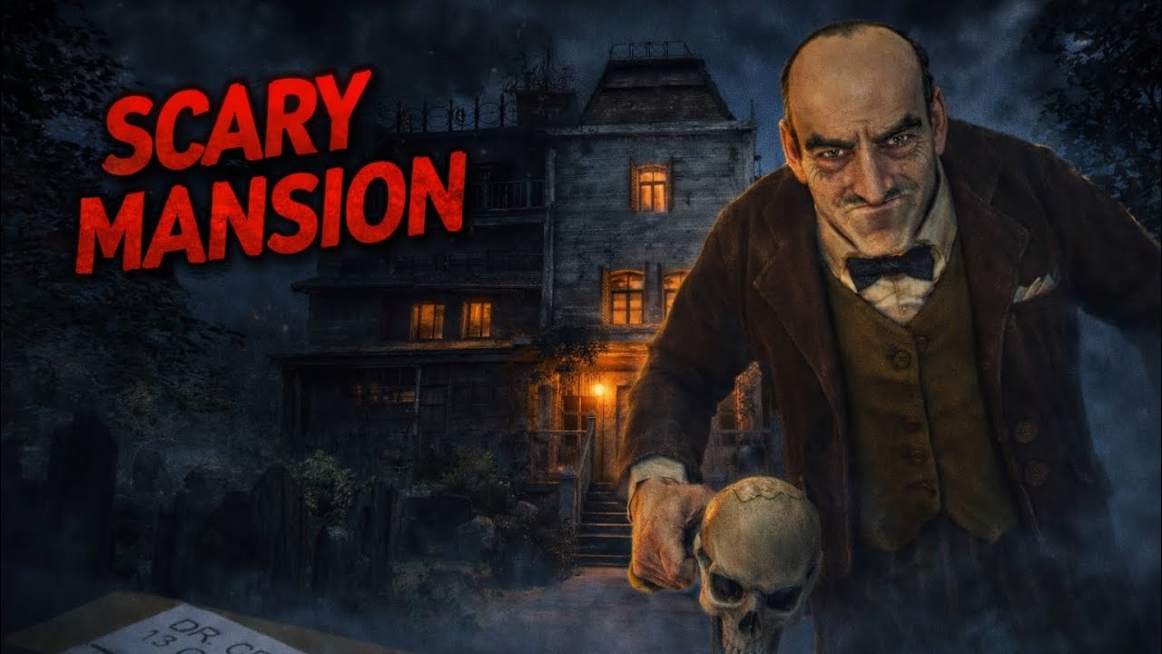 Horror gameplay - scary mansion 