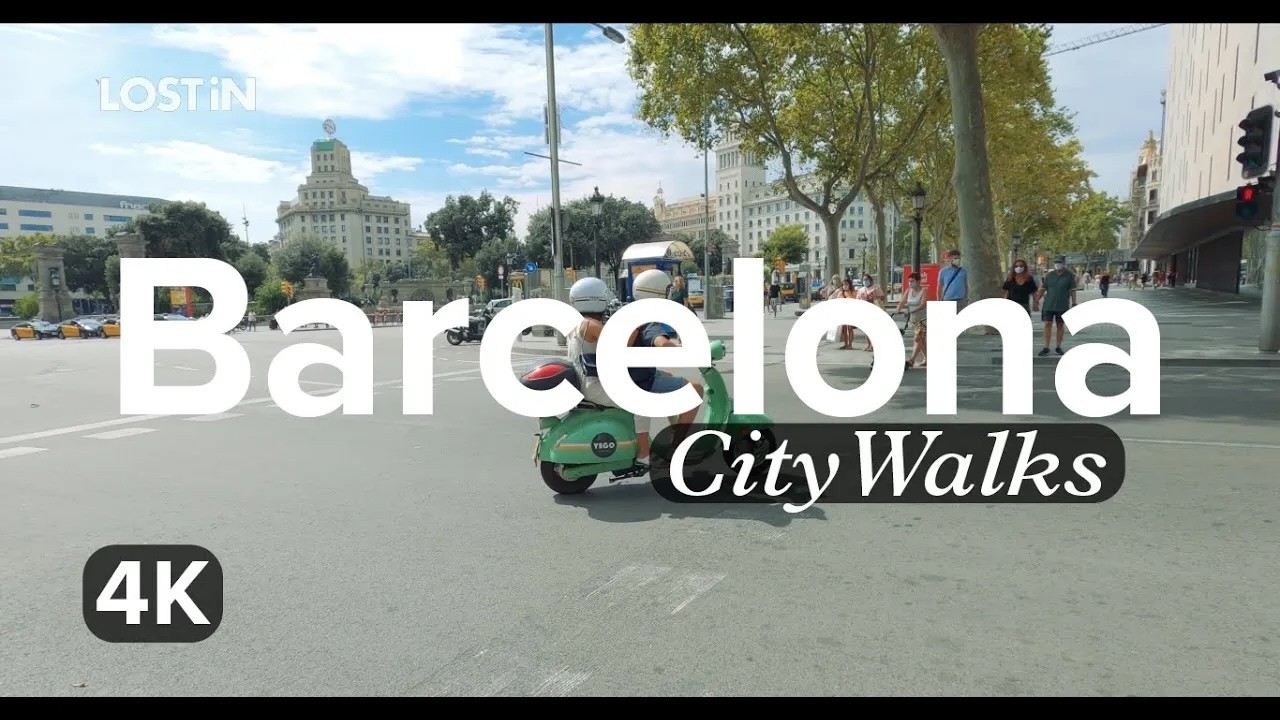 Barcelona Walking Tour 🇪🇸 Discover the Heart of Catalonia in 4K