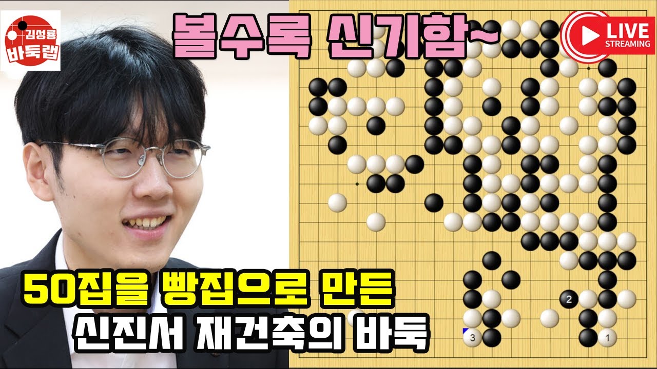 50집을 빵집으로 만든 신진서 재건축의 바둑~ 제1회 난양배 결승1국 신진서 vs 왕싱하오 2025년 2월28일 경기 #김성룡바둑랩 #바둑