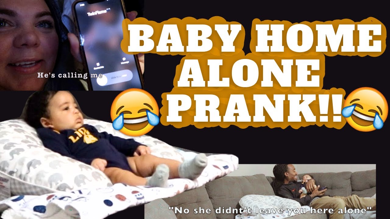 LEAVING MY BABY AT HOME ALONE!!! (PRANK ON FIANCE)