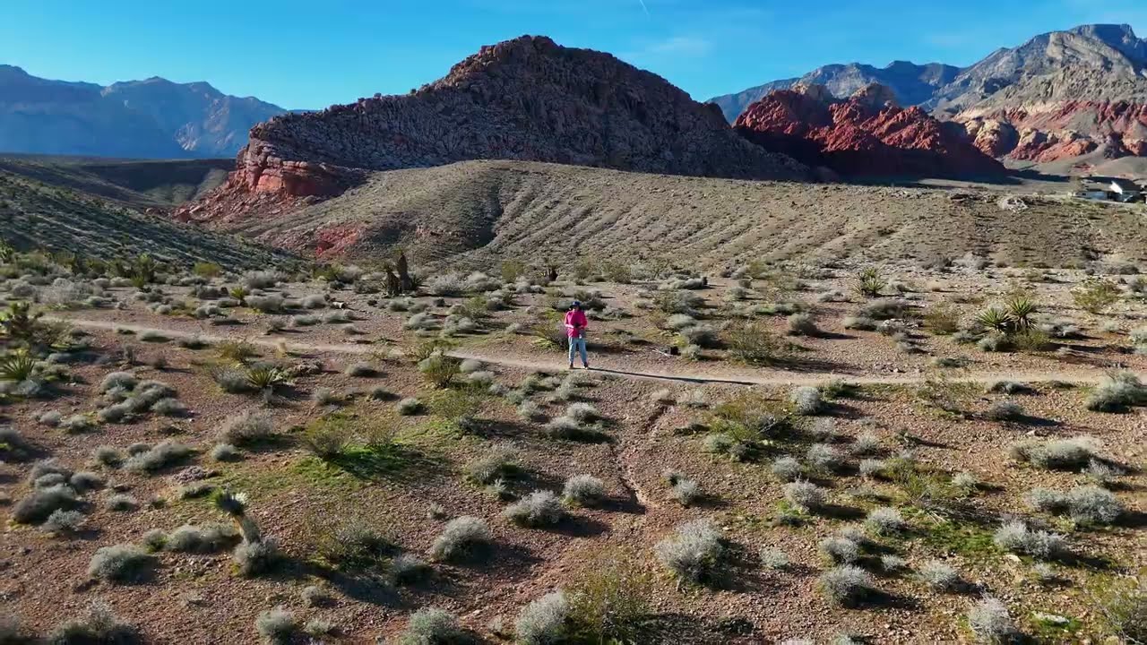 The Calico Causeway Trail. A side door into the Red Rock Canyon fee area.