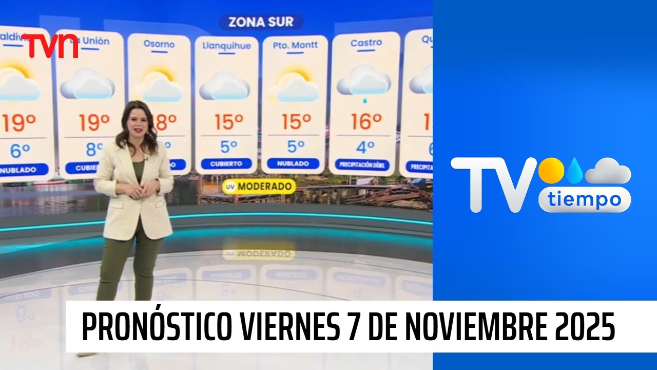 Pron&oacute;stico del tiempo: Viernes 7 de noviembre 2025 | TV Tiempo