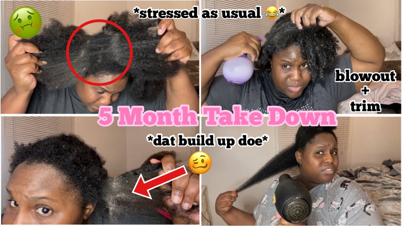 TAKING OUT MY 5 MONTH OLD BRAIDS!