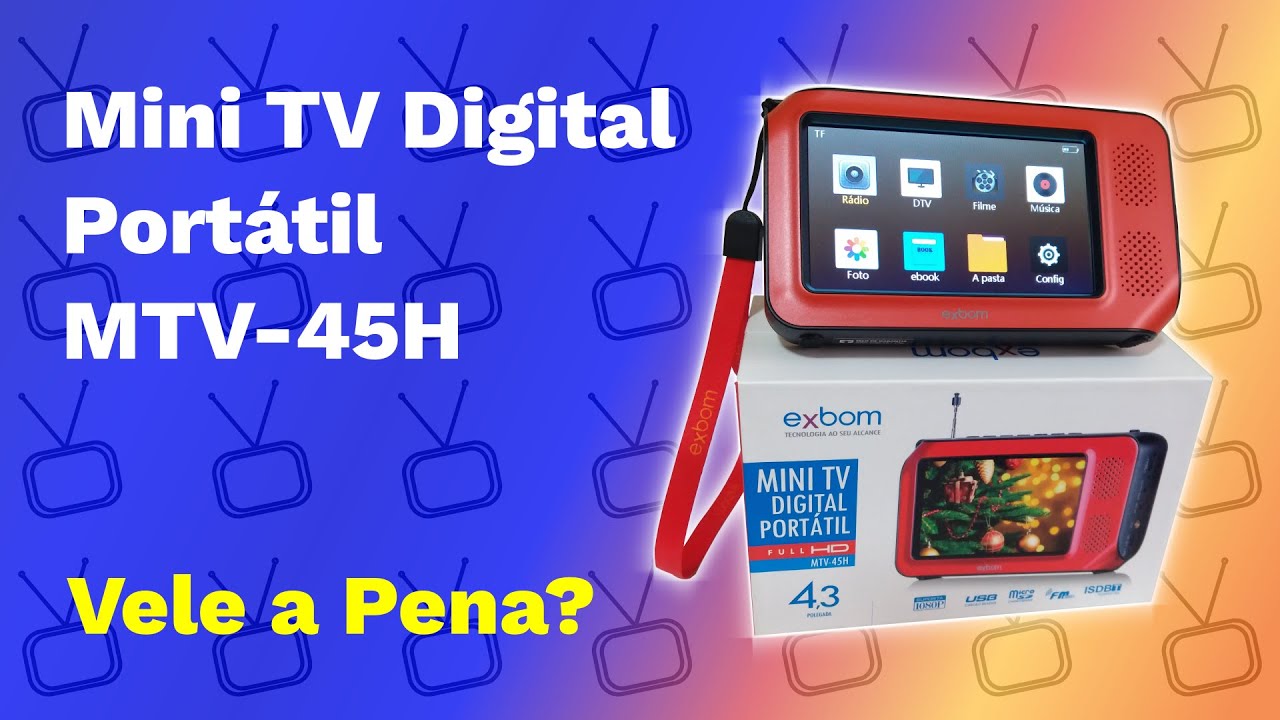 Mini TV Digital Portátil MTV-45H | REVIEW | Vele a Pena?