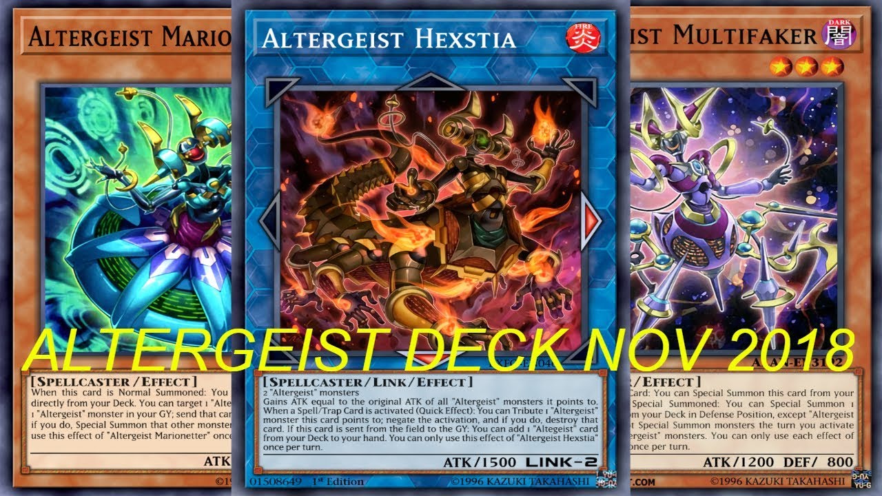 YGOPRO! ALTERGEIST DECK NOVEMBER 2018