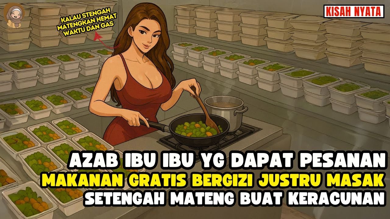 AZAB IBU IBU MASAK MAKANAN BERGIZI STENGAH MATENG DEMI HEMAT GAS DAN WAKTU II SINETRON AZAB