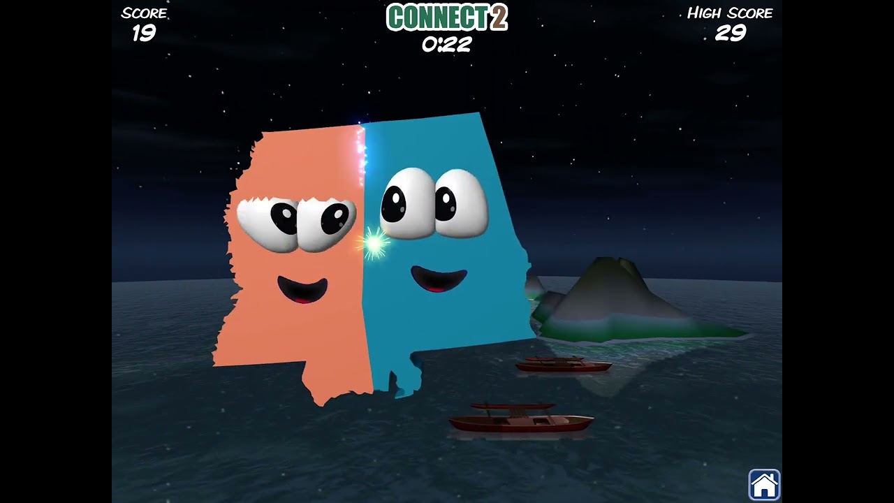 Stack the States 2 #30 “Trying to beat my score on Connect 2”