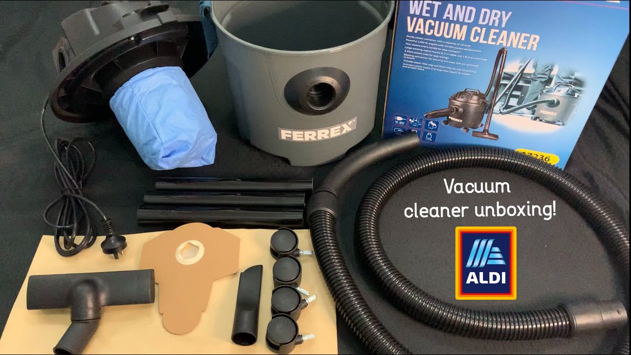 Ferrex wet and dry vacuum cleaner unboxing! (Aldi)