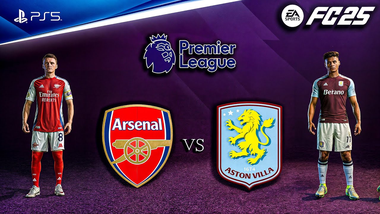 FC 25 - Arsenal vs. Aston Villa | Premier League 24/25 Full Match | PS5™ [4K60]