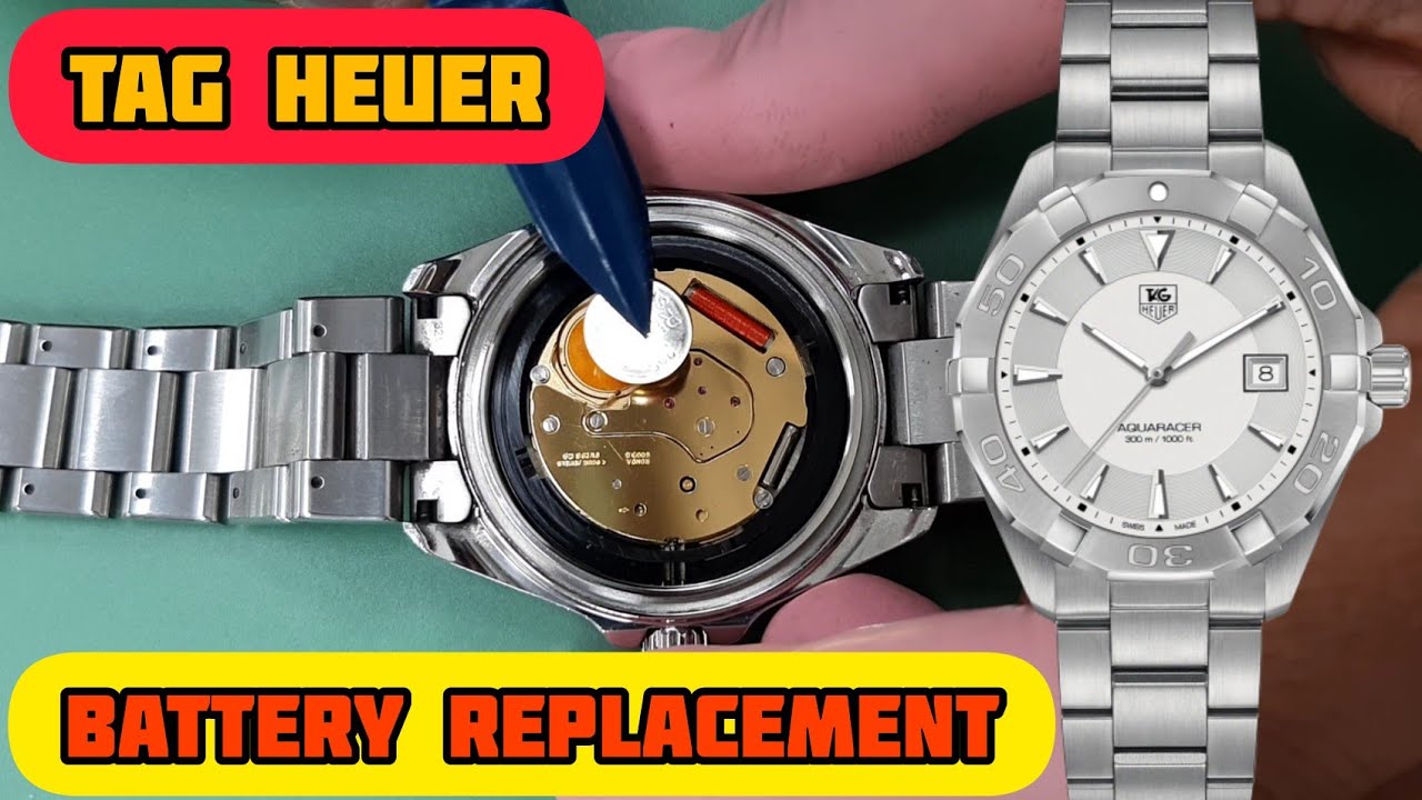 How To Replace The Battery a TAG Heuer Aquaracer Watch WAY111 | SolimBD | Watch Repair Channel