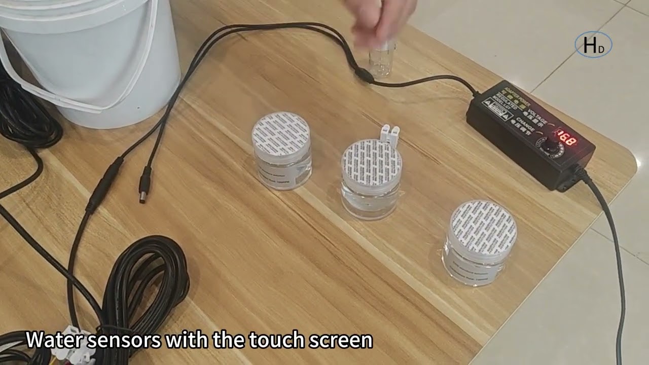Water sensors with the touch screen