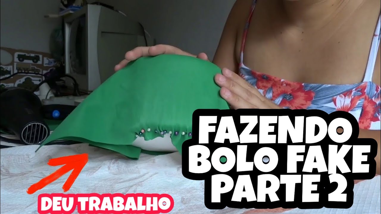 BOLO FAKE SEM EMENDA | FAZENDO COM SECADOR | PARTE II | ATELIE ALINE RILARI
