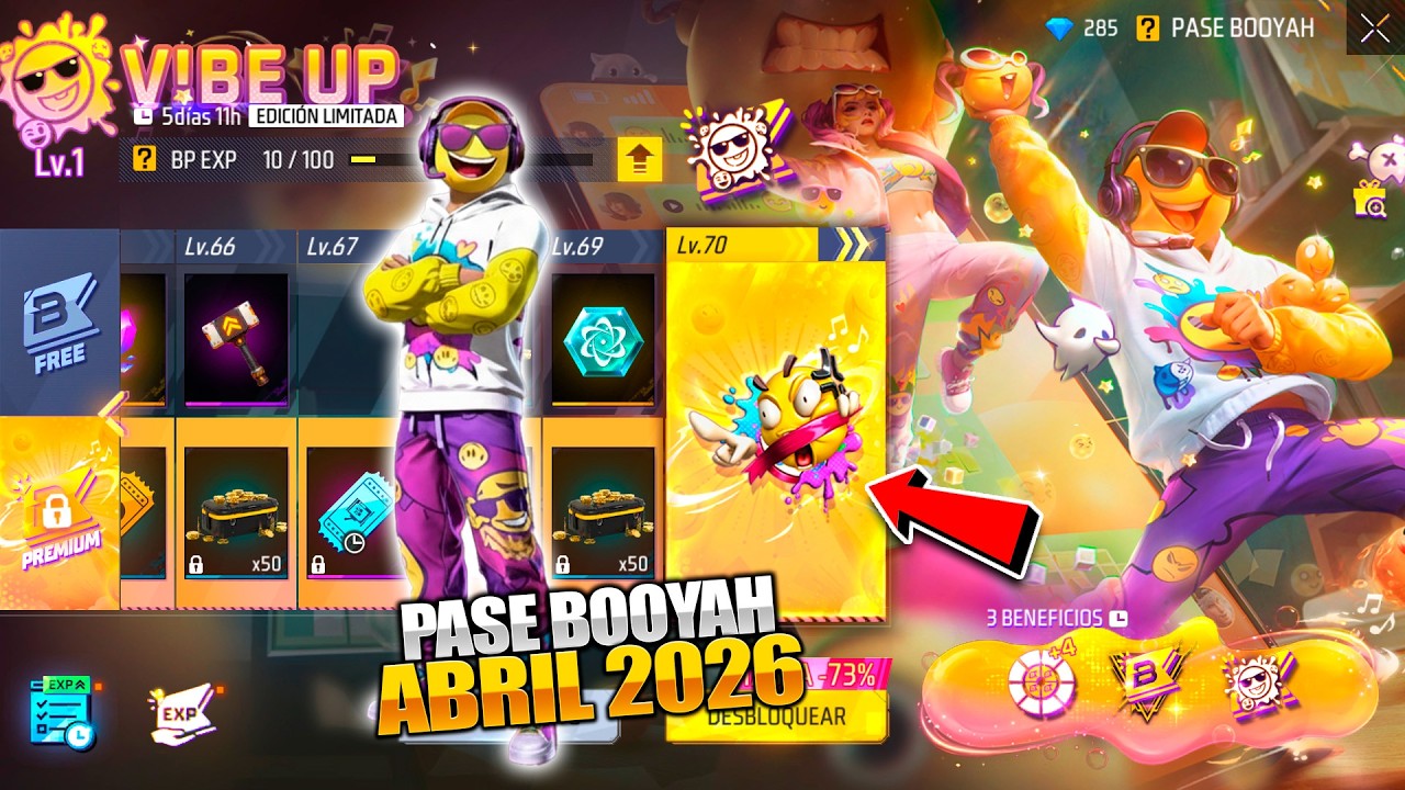 🌟PASE BOOYAH DE ABRIL 2026 de FREE FIRE PROXIMO PASE ELITE FF LATAM
