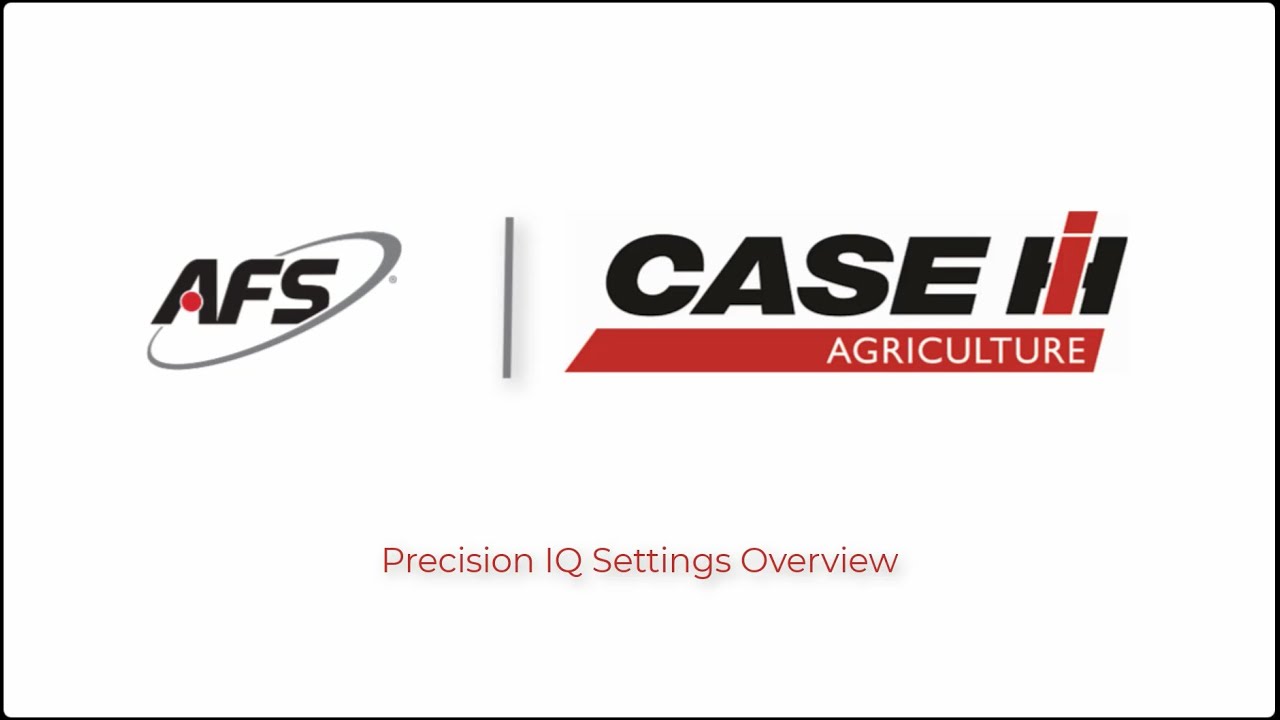 Precision IQ Settings Overview