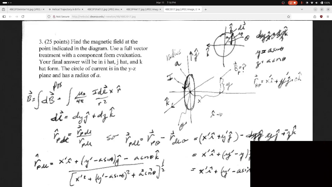 E&M physics problems