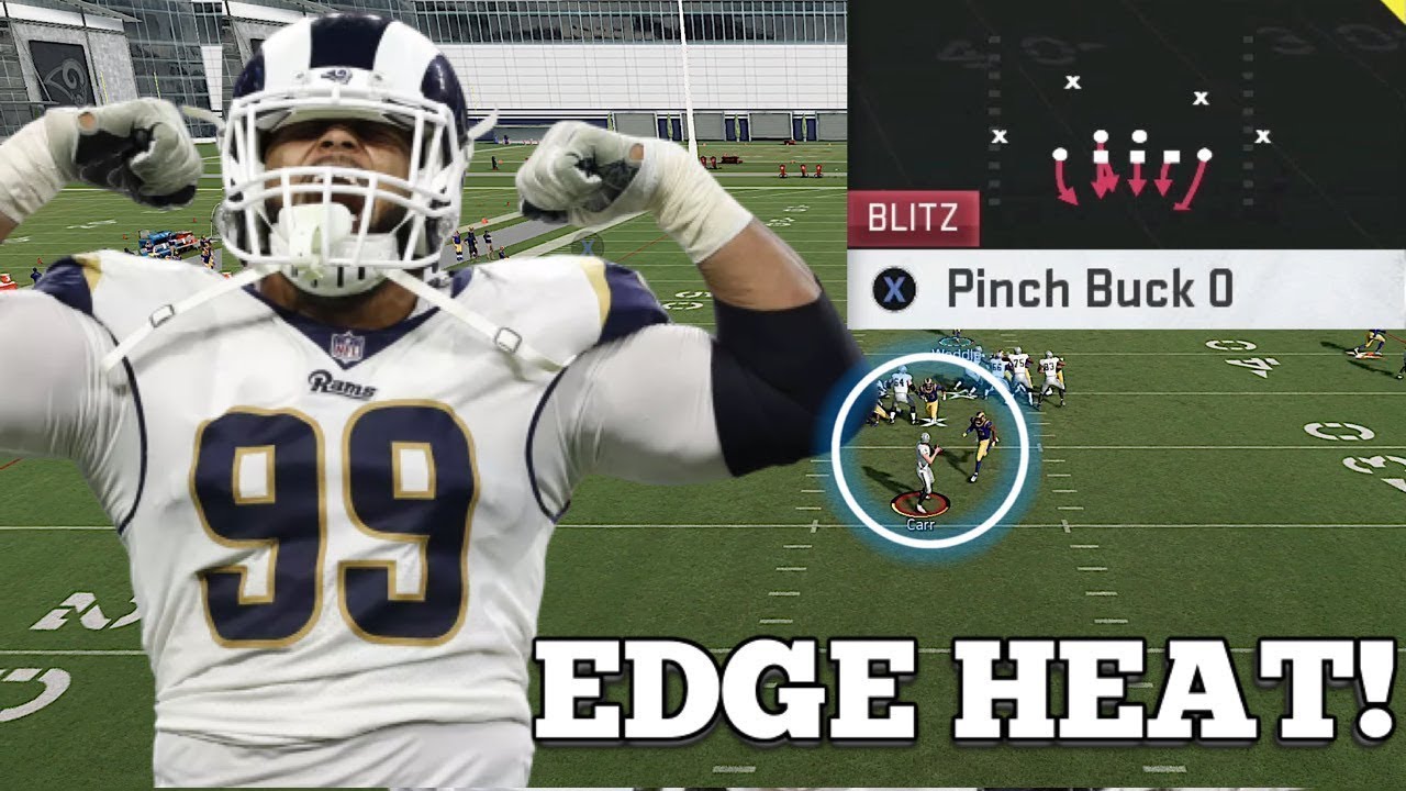 UNBLOCKABLE EDGE BLITZ ALWAYS GETS THROUGH! 3-4 EVEN BLITZ MADDEN 20!