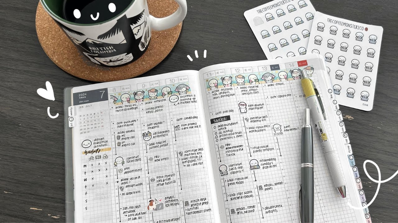 Weekly Plan With Me: A Sunny Week! | Hobonichi Cousin Avec