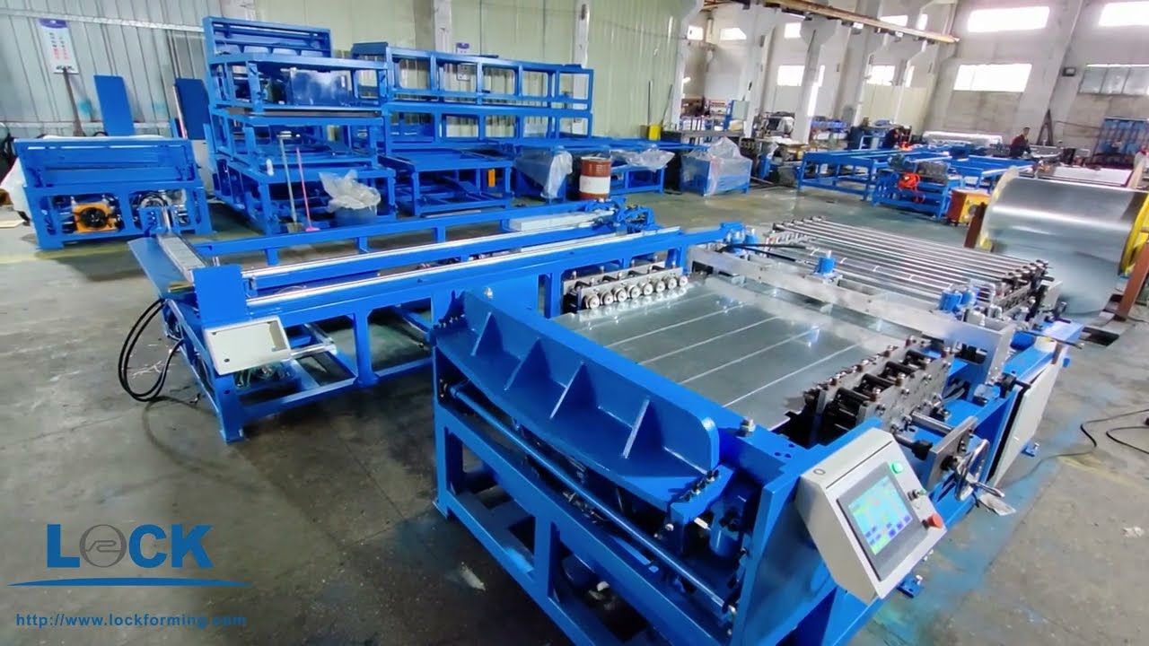 LOCK-Auto Duct Line Ⅲ with Angle Iron#ductmachine #ductline #hvac #lock #productionline #factory