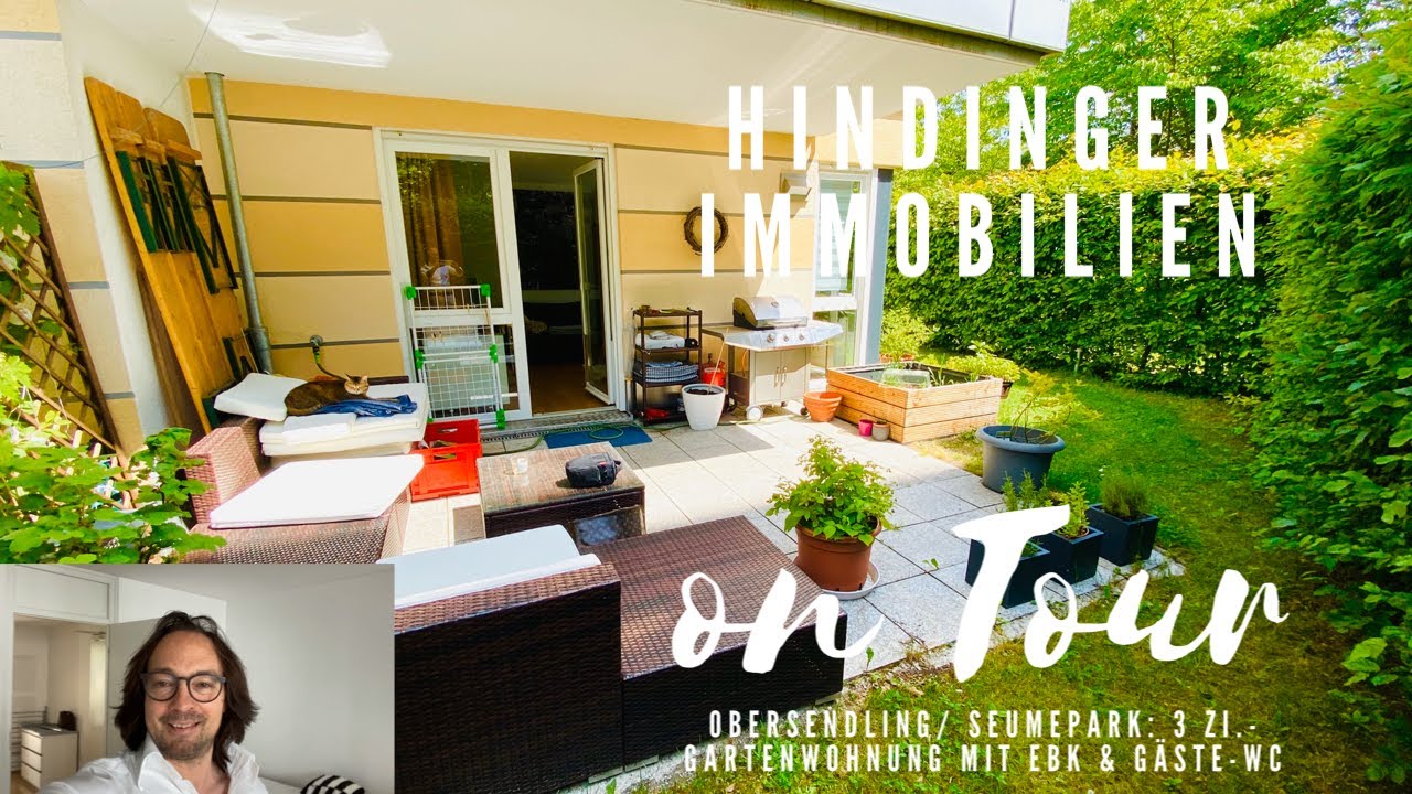 Hindinger on Tour: Neue 3 Zi.- Gartenwohnung mit schöner Einbauküche & Gäste-WC in ISARNÄHE