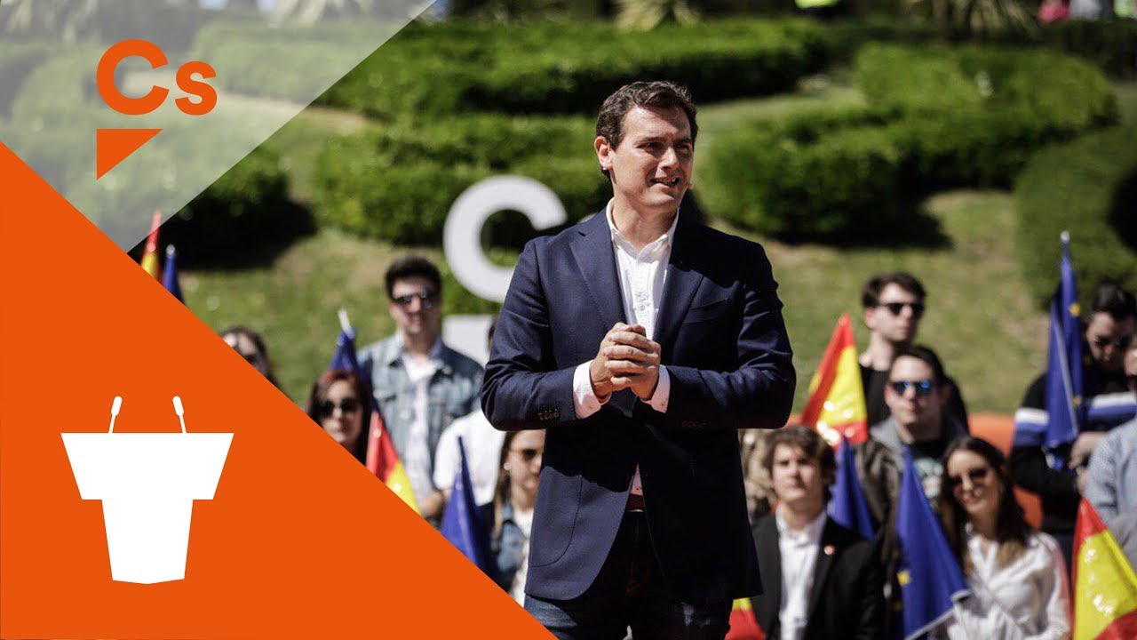 Albert Rivera. Acto con Inés Arrimadas y Daniel Pérez Calvo en Zaragoza #ZaragozaNaranja