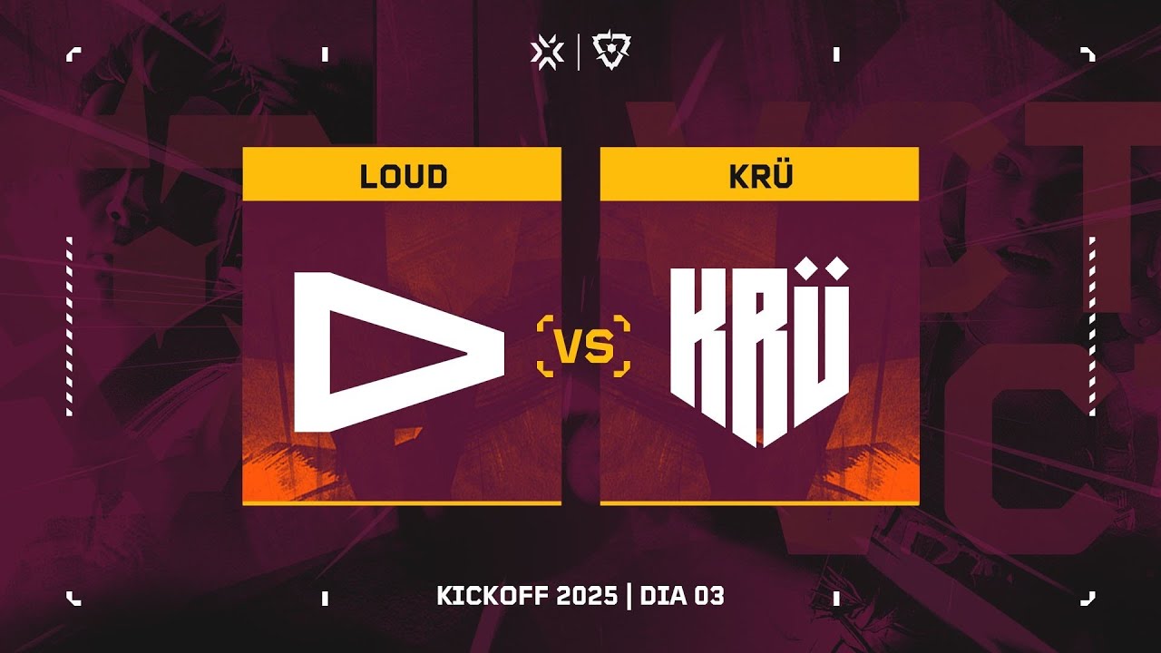 LOUD vs KRÜ Visa  | VCT Americas Kickoff 2025 | Semana 1 - Dia 3