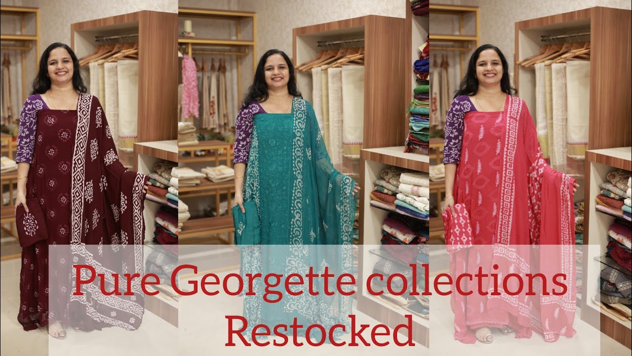 Pure Georgette collections Restocked don't miss out 💫