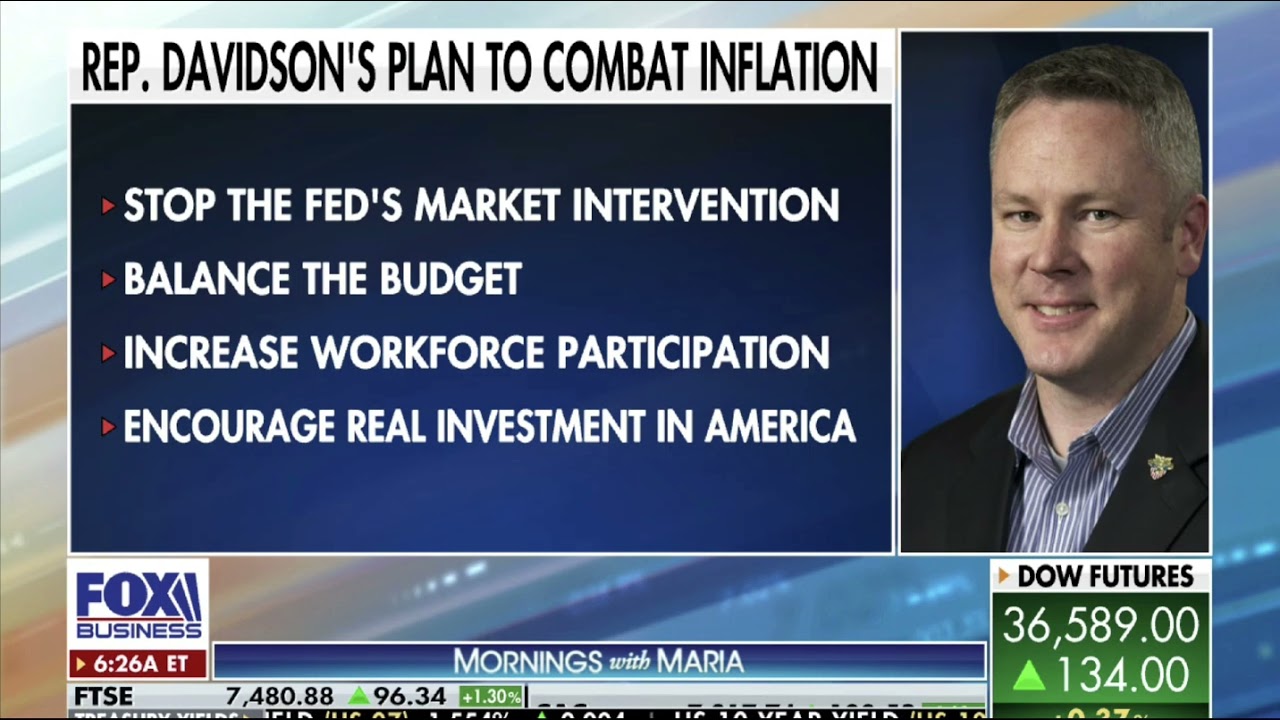 Davidson Explains his Plan to Fight Inflation on Mornings With Maria