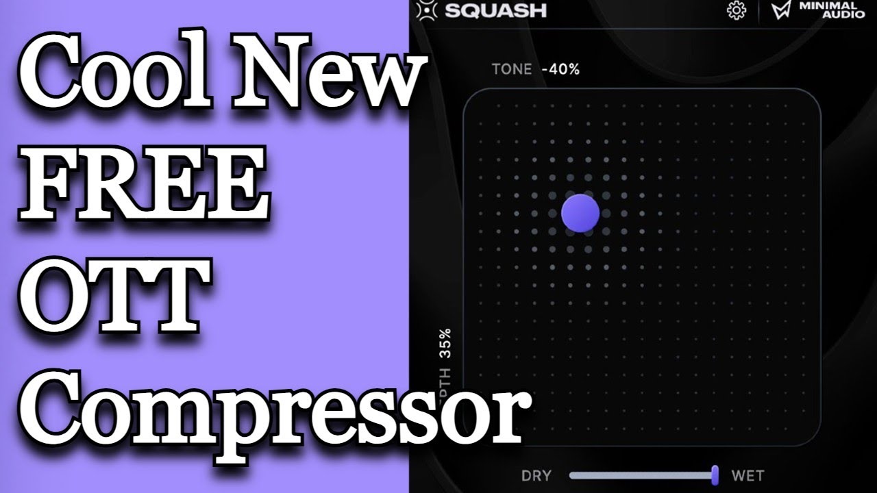 Cool Super Simple FREE OTT Compressor VST Plugin by Minimal Audio - Squash - Review & Demo