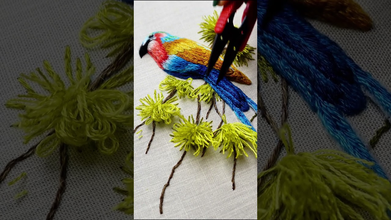3D Bird Embroidery Tutorial: Perfect for Beginners!