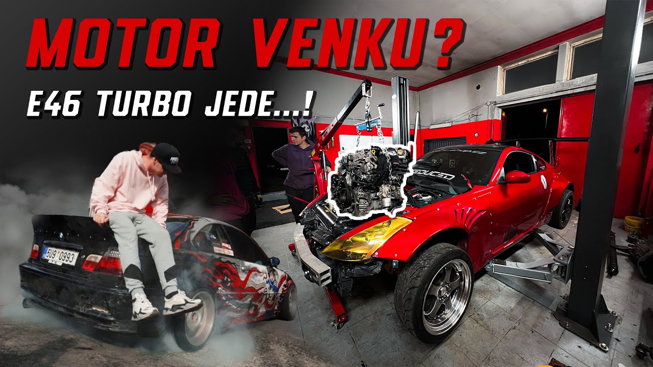 MOTOR z 350Z JDE VEN?! 😱 | E46 turbo furt jede! 🔥 | Vlog