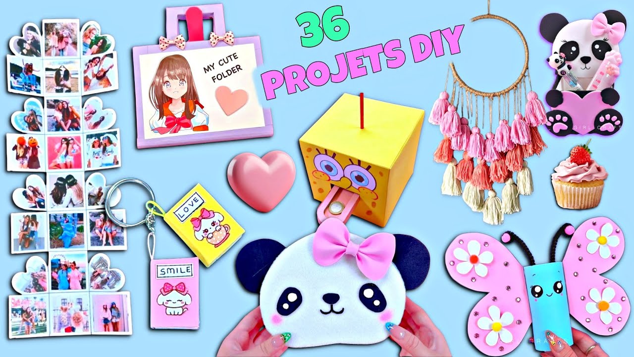 36 DIY – PROJETS FACILES ET PAS CHERS À FAIRE À LA MAISON : DÉCO, PAPETERIE, PAPIER...