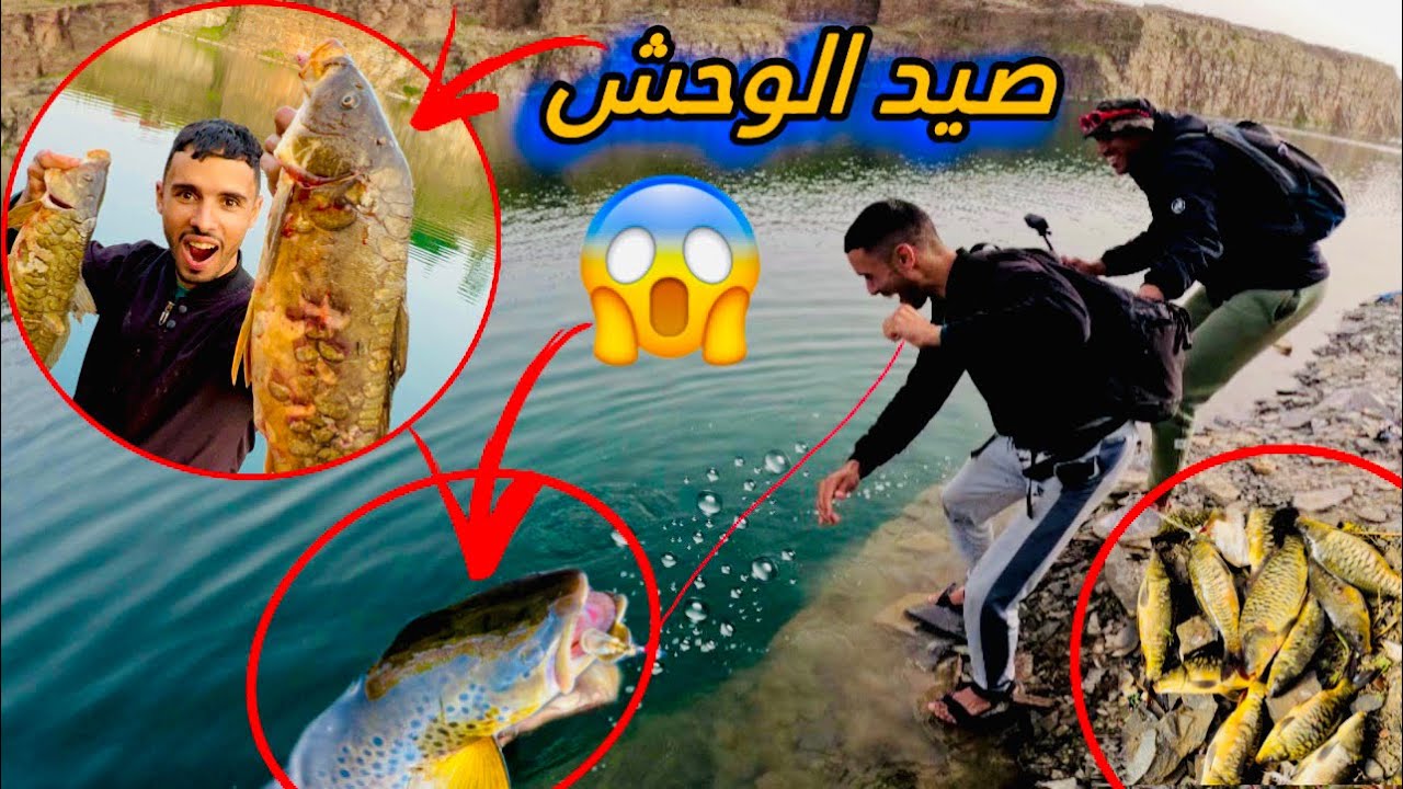 العيش الحر : تحدي صيد🎣 أضخم الأسماك😱 في أخطر بحيرة ☠️🔥🔥