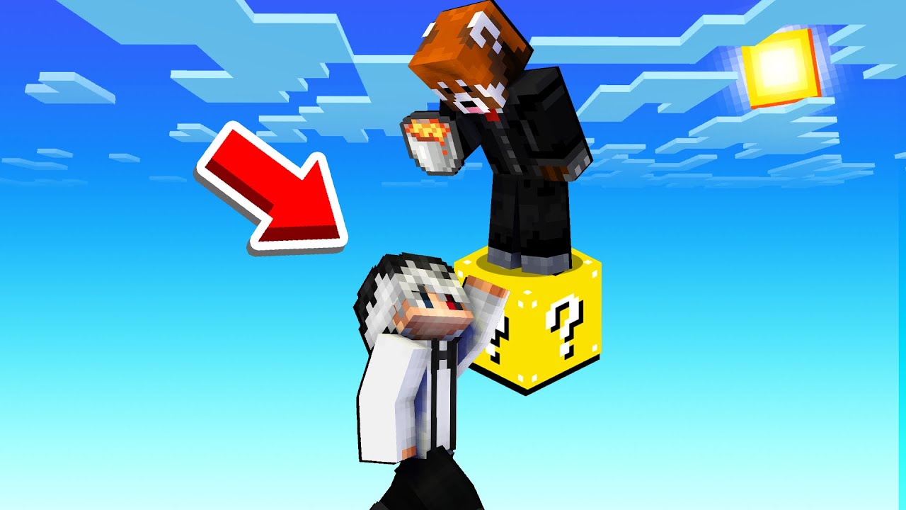 MINECRAFT ONE LUCKY BLOCK cu GANNICUS96! Supravietuim?