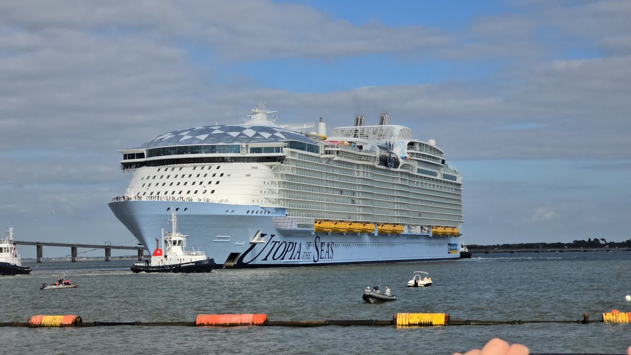 Départ Utopia of the seas Saint-Nazaire