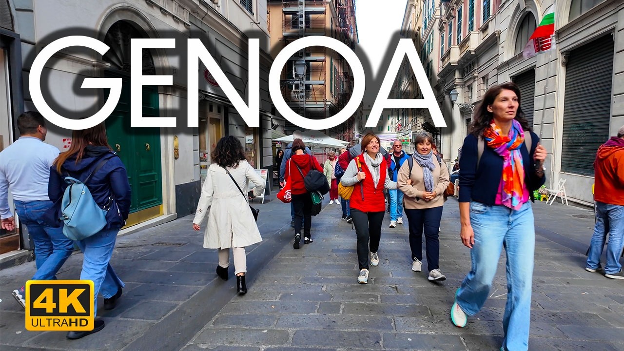 GENOA 🇮🇹 | Walking Tour from San Lorenzo to the Waterfront 4K 60fps