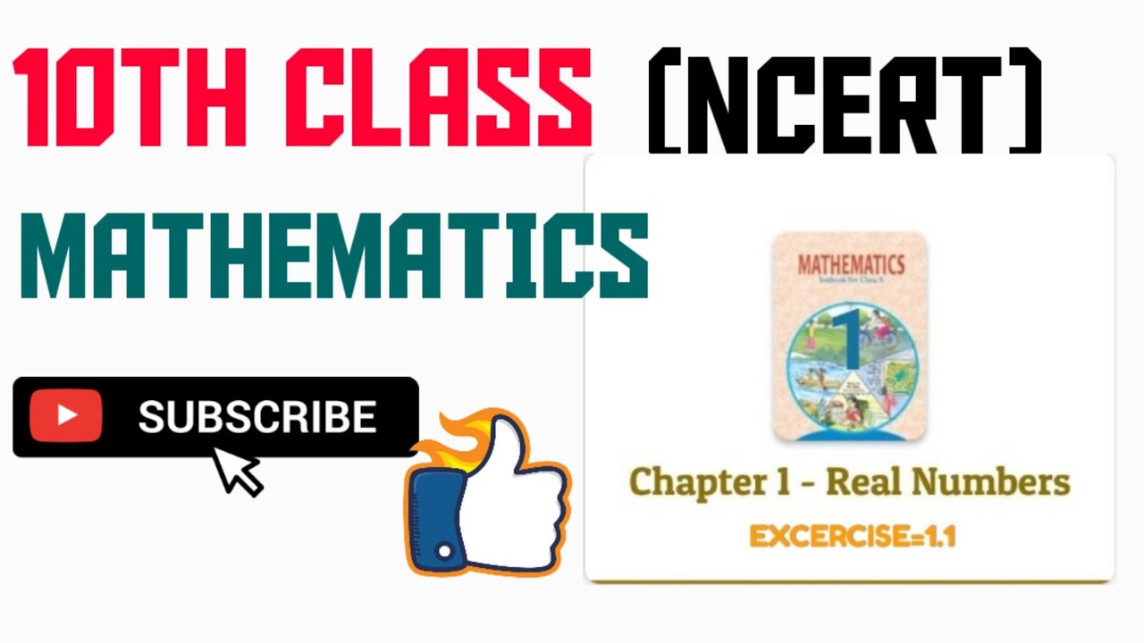 10TH CLASS MATHEMATICS NCERT SOLUTION /CHAPTER 1/REAL NUMBERS /EXCERCISE 1. 1