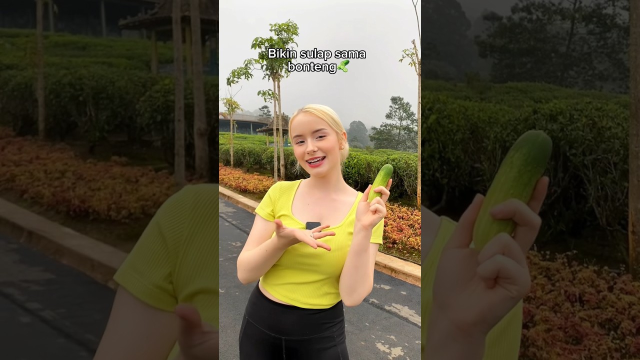Bule barbie bikin sulap dengan bonteng😂🥒❤️ 