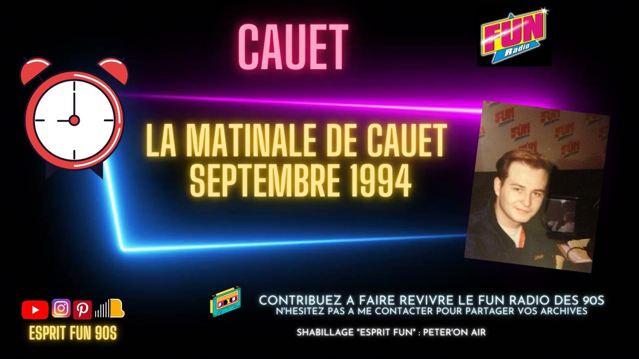 Le morning de Cauet sur Fun Radio en Septembre 1994