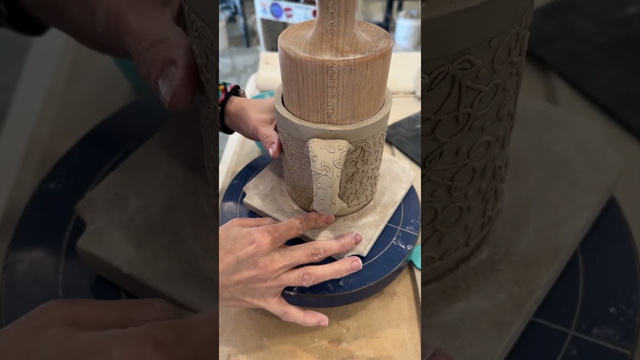 Getting a handle on a cherry mug! 