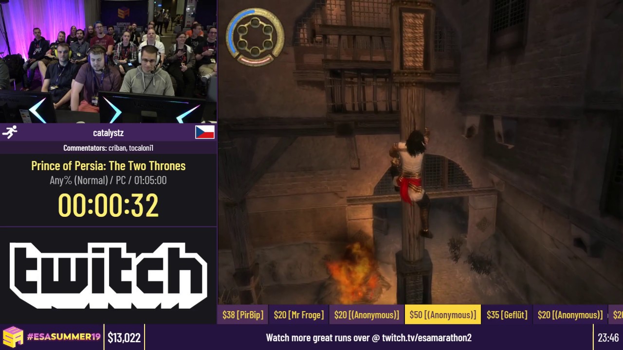 Prince of Persia: The Two Thrones [Any% (Normal)] by catalystz - #ESASummer19