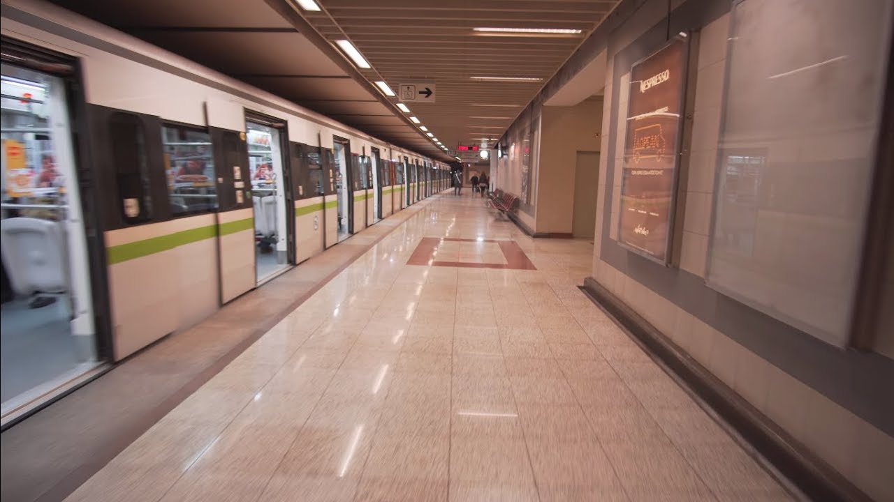 Greece, Athens, metro ride from Syntagma to Sepolia
