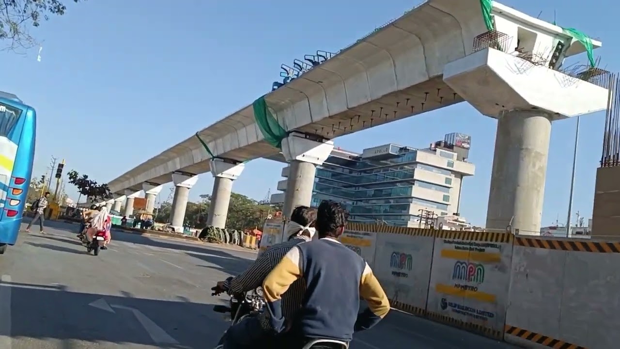 Indore Metro Work Update॥ City Tour Indore॥ 🚇॥ Clean city॥ Day View