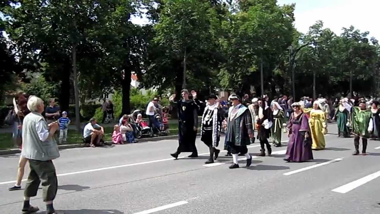 Kirschfest Naumburg 2012 Auftakt am Jakobsring mit Schönburger Blasmusikanten